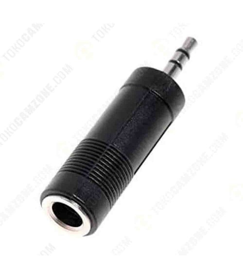 Plastic Jack Plug Stereo Converter 1/4inch / 6.5mm to 3.5mm